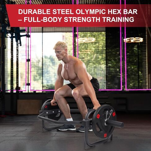 شريط مصيدة رفع الأثقال سداسي مقاس 2 بوصة من Fitvids Olympic لتدريب القوة، سعة 500 رطل، مشابك أمان، صالة الألعاب الرياضية المنزلية لضغط الكتف، التجاهل، الصفوف الخلفية، رفع الأثقال in Saudi Arabia
