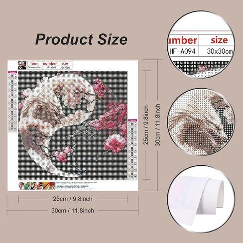 hill froeistung 5D Owl Diamond Art Painting Kits for Adults,Bird,Flower Diamond dots, DIY Full Drill Diamond Art Painting Set for Home Wall Decor Gifts (12X12 inch) in Saudi Arabia