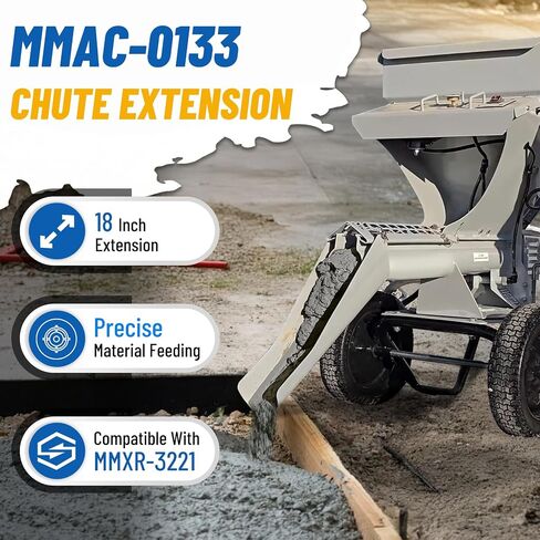 Upgrade MMAC-0123 Mud Mixer Hopper Extension, Pairs with MMAC-0133 for MMXR-3221 Mixers, Expands Capacity from 120 to 300 lbs, Ldeal for Large Construction & Site Renovations in Kuwait