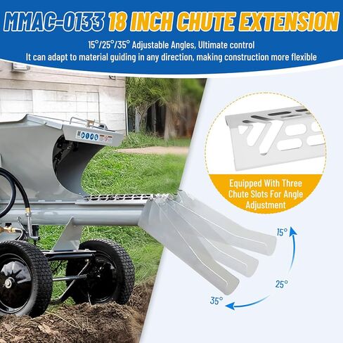 Upgrade MMAC-0123 Mud Mixer Hopper Extension, Pairs with MMAC-0133 for MMXR-3221 Mixers, Expands Capacity from 120 to 300 lbs, Ldeal for Large Construction & Site Renovations in Kuwait