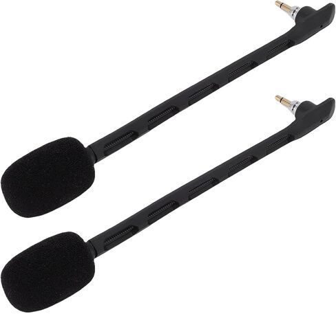 Replacement Game Mic Microphone Boom for TR Gaming Headset, Computer PC Gaming Headsets, 3.5mm Detachable Noise Cancelling Boom Microphone (White) in Saudi Arabia