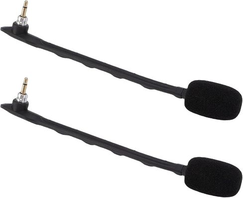 Replacement Game Mic Microphone Boom for TR Gaming Headset, Computer PC Gaming Headsets, 3.5mm Detachable Noise Cancelling Boom Microphone (White) in Saudi Arabia