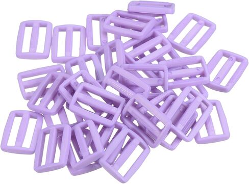 50 Pack Tri-Glide Slide - Plastic Adjustable Slide Buckles Webbing Fastener, Apply to Purse Belt Strap Hardware (3/4 Inches, Black) in Saudi Arabia
