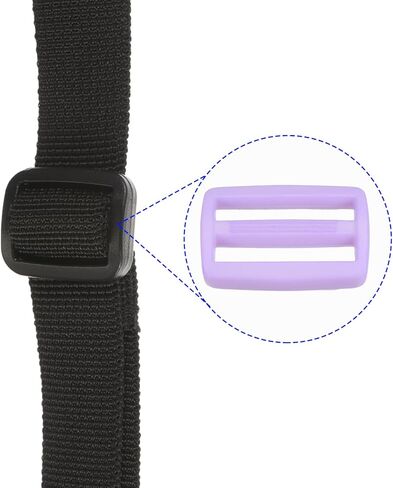 50 Pack Tri-Glide Slide - Plastic Adjustable Slide Buckles Webbing Fastener, Apply to Purse Belt Strap Hardware (3/4 Inches, Black) in Saudi Arabia