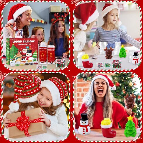 طقم Joice Taba Squishy ، DIY Squishy Making Kit 18oz 1: 1 AB Silecone السائل مع 6 قوالب لصنع مُصنعات صانع Super Sweat الخاصة بك. in Kuwait