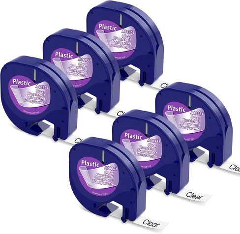 10-Pack Replace for Dymo Letratag Refills 91331 White Plastic Label 1/2" x 13', Compatible with Dymo Label Maker Refills 12mm x 4m, Compatible for LT-200B LT-100H LT-100T QX50 in Kuwait