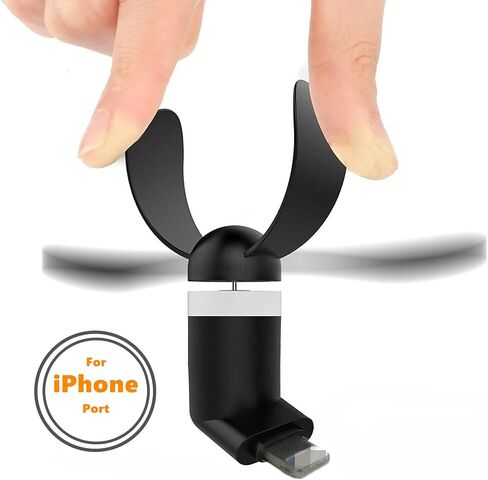مروحة الهاتف الخليوي لجهاز iPhone ، متوافق مع iPhone 4/5/6/6S/7/8 Plus ، X ، XS Max ، XR ، 11/12/13/14 Mini Plus Pro Max SE 2/3 ، غير متوافق مع iPhone 15/16 وأحدث سلسلة in Kuwait