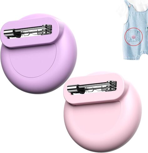 for AirTag Holder for Kids with Invisible Pin, Anti Lost, Lightweight GPS Tracker Case for Air tags-2 Pack with Waterproof Cover for Child,Baby,Elderly,Luggage,Shoe,Clothes,Backpack (Black/Pink) in Kuwait