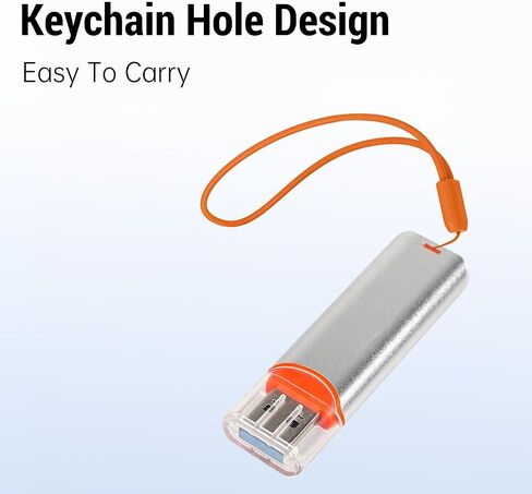 FINEANDENG GRAY USB3.0 SD/TF CARD Reader USB3.0 SD & MICRO SD SD DUAL SLOT USB-A & USB-C قارئ بطاقة توصيل مزدوجة لأجهزة الكمبيوتر المحمولة (USB-A & USB-C PULG) in Saudi Arabia
