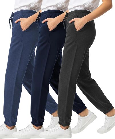 Andrew Scott Girls' Sweatpants | Active Fleece Jogger Pants | Multi Pack & Colors | Drawstring & Pockets in Saudi Arabia