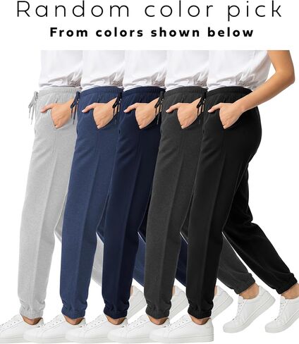Andrew Scott Girls' Sweatpants | Active Fleece Jogger Pants | Multi Pack & Colors | Drawstring & Pockets in Saudi Arabia