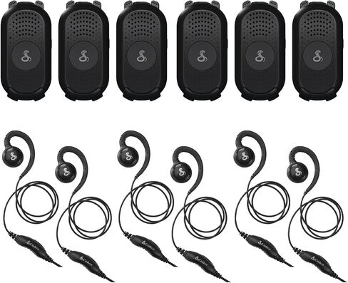 COBRA PX280 COMPACT PORTABLE FRS أجهزة الراديو ثنائية الاتجاه-متانة معتمدة IP54 ، شحن قفص الاتهام ، بطارية 12 ساعة ، عامل متكامل يمكن ارتداؤها محترفًا في مجال الأعمال التجارية (حزمة مع سماعات الرأس) in Saudi Arabia