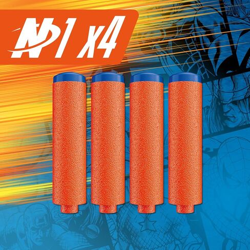 Nerf Marvel Hulk Dart Blaster | 4 Nerf N1 Foam Darts | Hulk-Inspired Blaster Skin Designs | Kids Gifts |Outdoor Toys & Games for Ages 8+ (Amazon Exclusive) in Saudi Arabia