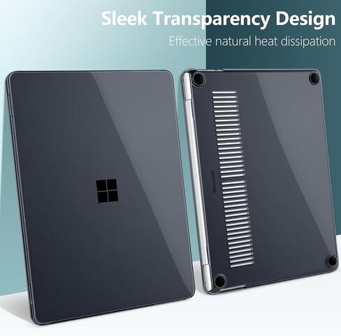 Batianda Crystal Clear Case for 13-inch Microsoft Surface Laptop Copilot+ PC 2025 (Latest Model), Lightweight Hard Shell with Scratch-Resistant Protection, Easy Installation, Transparent in Saudi Arabia