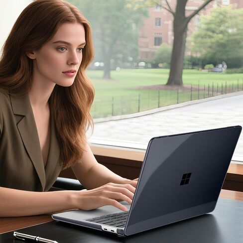 Batianda Crystal Clear Case for 13-inch Microsoft Surface Laptop Copilot+ PC 2025 (Latest Model), Lightweight Hard Shell with Scratch-Resistant Protection, Easy Installation, Transparent in Saudi Arabia