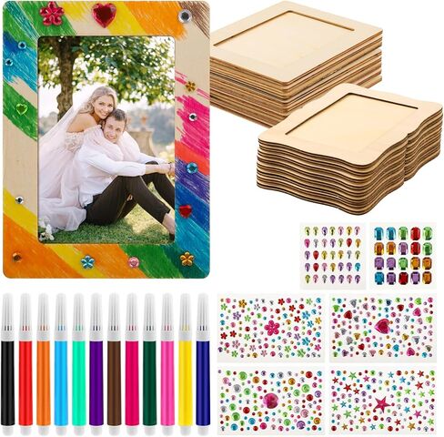 16 حزمة إطارات صور خشبية للحرف اليدوية ، 4 "× 6" صور إطارات خشبية للحرف اليدوية ، حرفة إطار صورة غير مكتم in Saudi Arabia