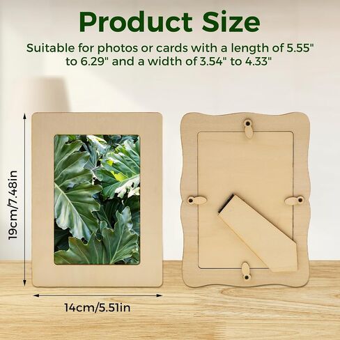 16 حزمة إطارات صور خشبية للحرف اليدوية ، 4 "× 6" صور إطارات خشبية للحرف اليدوية ، حرفة إطار صورة غير مكتم in Saudi Arabia