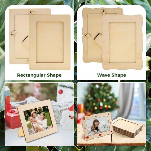 16 حزمة إطارات صور خشبية للحرف اليدوية ، 4 "× 6" صور إطارات خشبية للحرف اليدوية ، حرفة إطار صورة غير مكتم in Saudi Arabia