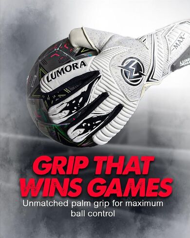 Goalkeeper Gloves-Professional Negative Cut Goalie Gloves with Contact Max Grip, 4mm Foam Padding & Airprene Backhand| No Finger Save, All-Weather Performance. Sizes (7-10) in Saudi Arabia