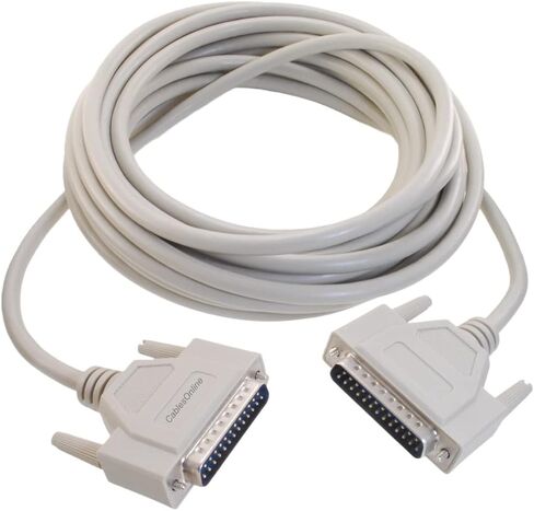 CABLESONLINE 6FT. DB25 ذكر إلى الذكور 25 موصلات متسلسلة بالكامل ، متوازي أو كابل مباشرة من خلال SCSI ، S-0006 in Saudi Arabia