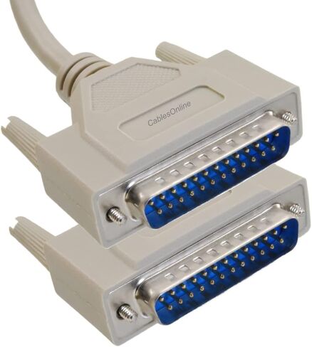 CABLESONLINE 6FT. DB25 ذكر إلى الذكور 25 موصلات متسلسلة بالكامل ، متوازي أو كابل مباشرة من خلال SCSI ، S-0006 in Saudi Arabia
