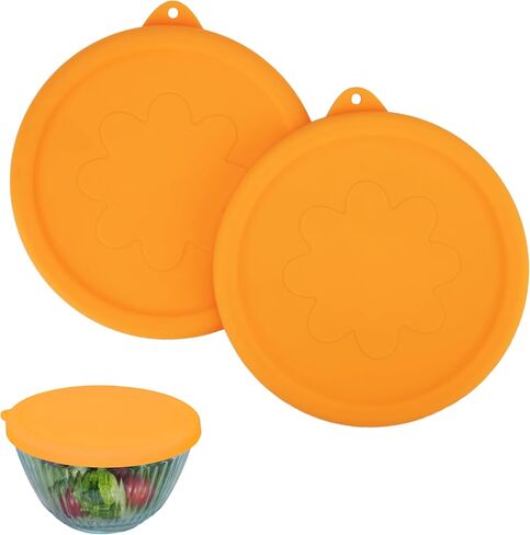 Silicone Lids Only Fit for Pyrex 7401-S 3 Cup Sculpted Glass Mixing Bowls, 1 Pack Small Size Silicone Covers, Dishwasher & Microwave Safe, Green (Lids Only) in Kuwait