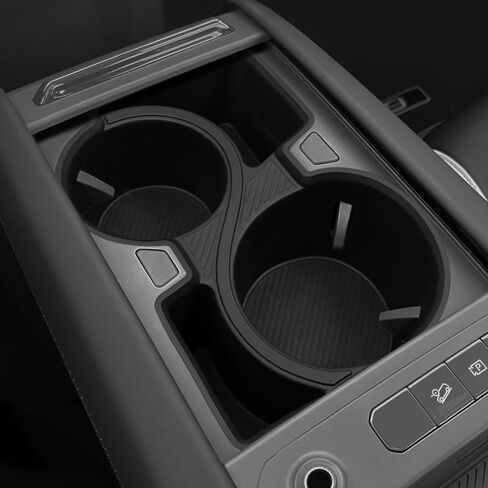 smabee Center Console Lower Organizer Tray Compatible with Kia EV9 2023 2024 2025 Cup Holder Insert Accessories ABS Interior Black in Saudi Arabia