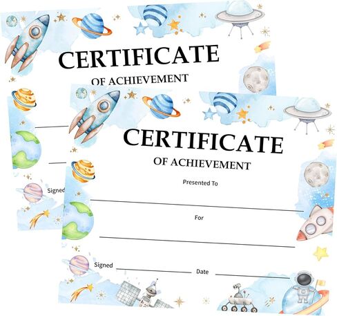 Congratulations Achievement Award Certificates, You Did It Certificate Gifts for Kids, Student of The Week Certificates, Graduation Certificate, Back to School Teacher Supplies, 25 Pcs (11) in Saudi Arabia
