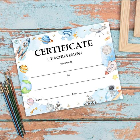 Congratulations Achievement Award Certificates, You Did It Certificate Gifts for Kids, Student of The Week Certificates, Graduation Certificate, Back to School Teacher Supplies, 25 Pcs (11) in Saudi Arabia