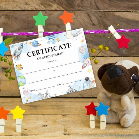 Congratulations Achievement Award Certificates, You Did It Certificate Gifts for Kids, Student of The Week Certificates, Graduation Certificate, Back to School Teacher Supplies, 25 Pcs (11) in Saudi Arabia