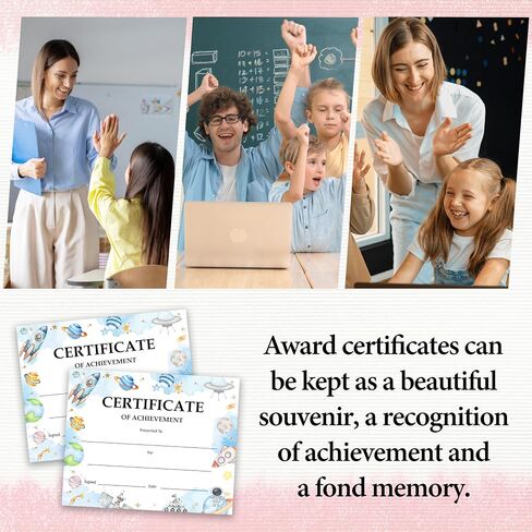 Congratulations Achievement Award Certificates, You Did It Certificate Gifts for Kids, Student of The Week Certificates, Graduation Certificate, Back to School Teacher Supplies, 25 Pcs (11) in Saudi Arabia