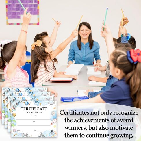 Congratulations Achievement Award Certificates, You Did It Certificate Gifts for Kids, Student of The Week Certificates, Graduation Certificate, Back to School Teacher Supplies, 25 Pcs (11) in Saudi Arabia