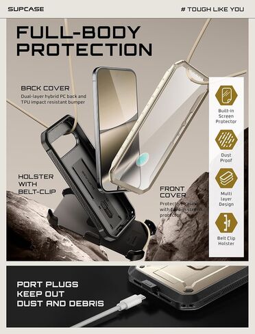 Supcase لـ Google Pixel 10 Pro XL Case مع واقي الشاشة (Unicorn Beetle Pro) ، [Stand-in Stand & Belt-Clip] in Kuwait