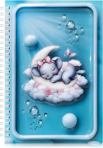 omatek smart technologies Spiral Notebook A5 – Cute Hardcover Spiral Notebook with 3D Glossy Cover, 80 Sheets – Kids, Girls & Boys School Note Book, Gift Notebook – Happy Graduation in Saudi Arabia