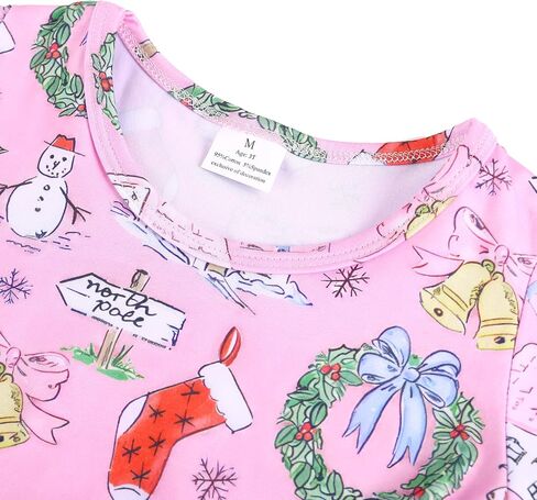 Toddler Girl Christmas Dress Snowman Christmas Trees Truck Plaid Reindeer Santa Claus Winter Knee Length Dress 2-8Y in Saudi Arabia