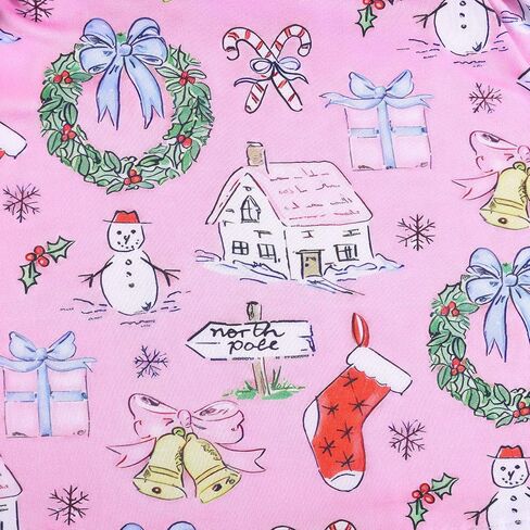 Toddler Girl Christmas Dress Snowman Christmas Trees Truck Plaid Reindeer Santa Claus Winter Knee Length Dress 2-8Y in Saudi Arabia