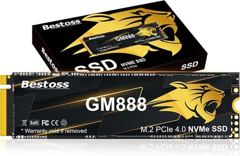 M.2 2280 NVMe SSD 1TB PCIe Gen 4, Up to 7300MB/s, SLC Cache & HMB, PS5/PC/Laptop Upgrade, Tailored for Gamers, Video Editors, High-End Creators, and AI Developers Demanding Blazing-Fast Speed GM988 in Saudi Arabia