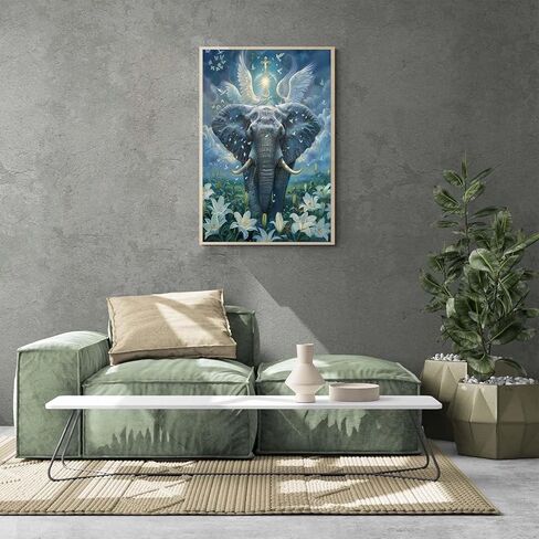 Ginfonr DIY 5D Diamond Art Kits for Adults, African Diamond Painting for Adults, Diamond Art Butterfly Full Drill, Diamond Art Kits Embroidery Rhinestone Craft for Home Wall Decor 12 * 16 Inch in Kuwait