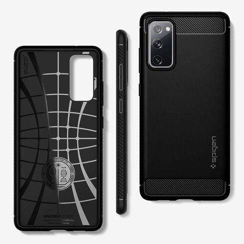 Spigen for Galaxy S25 FE Case, Rugged Armor (2025) [No Magnet Ring] [Military-Grade Protection] - Matte Black in Saudi Arabia