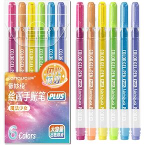 Glitter Gel Pens, 24 Pack Colored Pens for Black Paper & White Paper, 1.0mm Point Pens, Large Capacity Ink Pens for Coloring, Writing, Drawing, Journaling, Note Taking, School, Office, Home in Kuwait