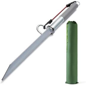 Self-Hammering 8 lb Beach Sand Spike Anchor, Hot-Dip Galvanized Steel for Small Boats, PWCs, Kayaks, Jet Skis in Shallow Water, Sandbars, with Canvas Bag in Saudi Arabia