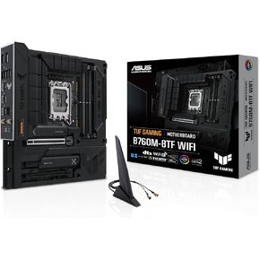 ASUS PRIME B760M-A-CSM Intel B760 (LGA 1700) MATX CSM Motherboard PCIE 4.0 ، DDR5 ، 2X M.2 ، 2.5GB LAN ، DP ، 2X HDMI ™ ، SATA 6 GBPS ، USB 3.2 Type-C ، Aura Sync ، ASus Control Center Express in Kuwait
