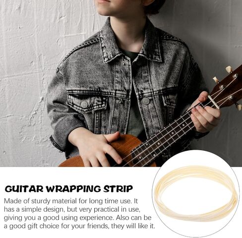 10pcs Guitar Binding Strips ABS Band for Acoustic Classical Guitar Inlay Decor Protective Scratch-resistant Multi-instrument Use in Saudi Arabia