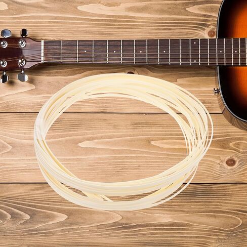 10pcs Guitar Binding Strips ABS Band for Acoustic Classical Guitar Inlay Decor Protective Scratch-resistant Multi-instrument Use in Saudi Arabia
