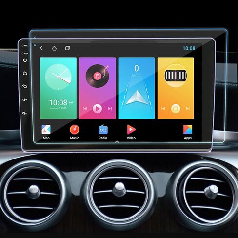 YOUTHINK Car Navigation Tempered Film Anti Glare Anti Fingerprint Screen Protector for Clearer Interface and Protection, Suitable for Android Large Screen Navigation (9 Inch) in Saudi Arabia