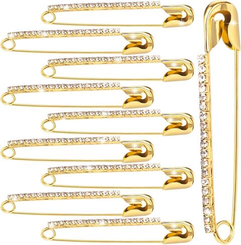 10 PCS PIN PIN BROCH ، دبابيس أمان لـ CCLOTHES ، دبابيس السلامة الزخرفية ، مجموعة سحر الجوارب غير المرغوب فيها ، دبابيس بروش فضية للنساء in Kuwait