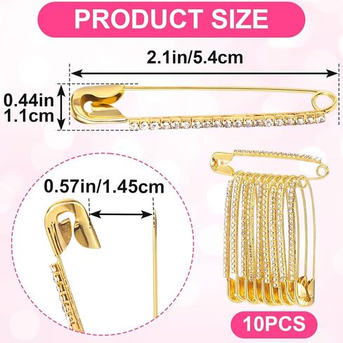 10 PCS PIN PIN BROCH ، دبابيس أمان لـ CCLOTHES ، دبابيس السلامة الزخرفية ، مجموعة سحر الجوارب غير المرغوب فيها ، دبابيس بروش فضية للنساء in Kuwait