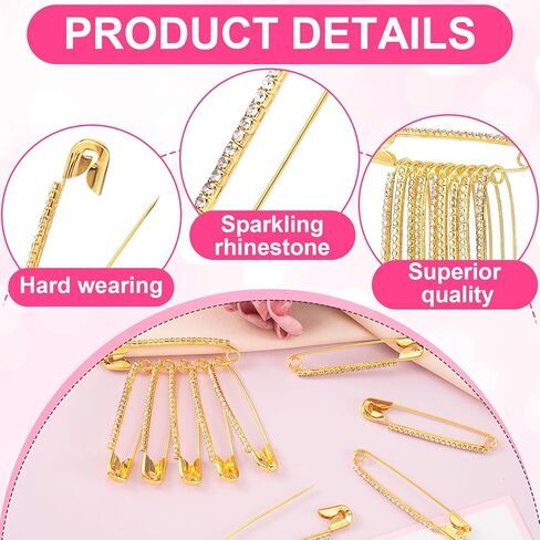 10 PCS PIN PIN BROCH ، دبابيس أمان لـ CCLOTHES ، دبابيس السلامة الزخرفية ، مجموعة سحر الجوارب غير المرغوب فيها ، دبابيس بروش فضية للنساء in Kuwait