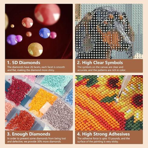 Sjutouci Diamond Art Painting Kits للبالغين ، مجموعات فن الماس الماس للمبتدئين ، 5D DIY Cloy Drill Gem Craft for Home Decor Gift 11.8x11.8inch ، Animal in Saudi Arabia