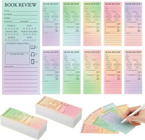 Faccito 240 PCS مراجعة للكتاب الملونة إلى المدرسة العودة إلى المدرسة علامات صفحة سجل القراء لمحبي الكتب هدية القراءة صفحة التتبع للطلاب المعلمين لمراجعة تعقب (متعدد الألوان) in Saudi Arabia